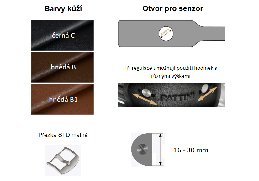 Kožený řemínek na hodinky - modifikace 15 | SHOPE.cz